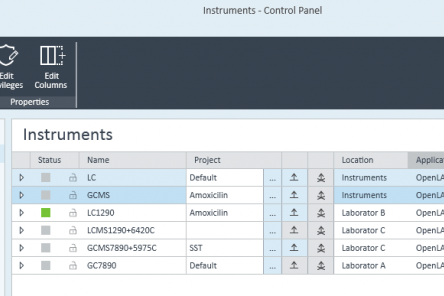 OpenLAB Control Panel - Instruments