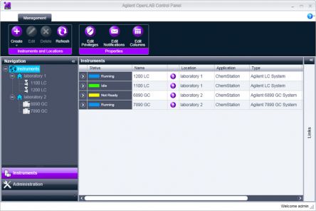 OpenLAB EZChrom Control Panel