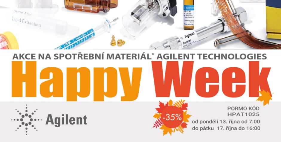 Podzimní HAPPY WEEK Agilent 2025